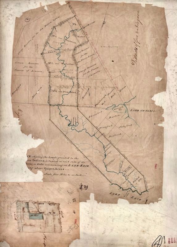 The Thomas Ridout Survey of the Six Nations Lands, 1821 image. Click for full size.