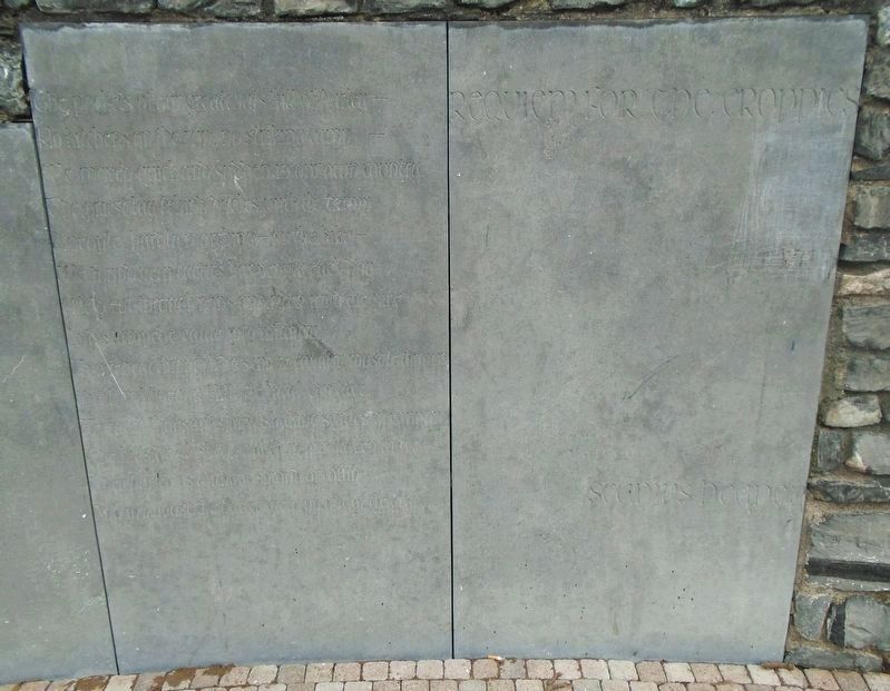 The Croppies Acre Memorial Park<br>Requium for the Croppies Marker. Click for full size. The Croppies Acre Memorial Park<br>Requium for the Croppies Marker image. Click for full size.