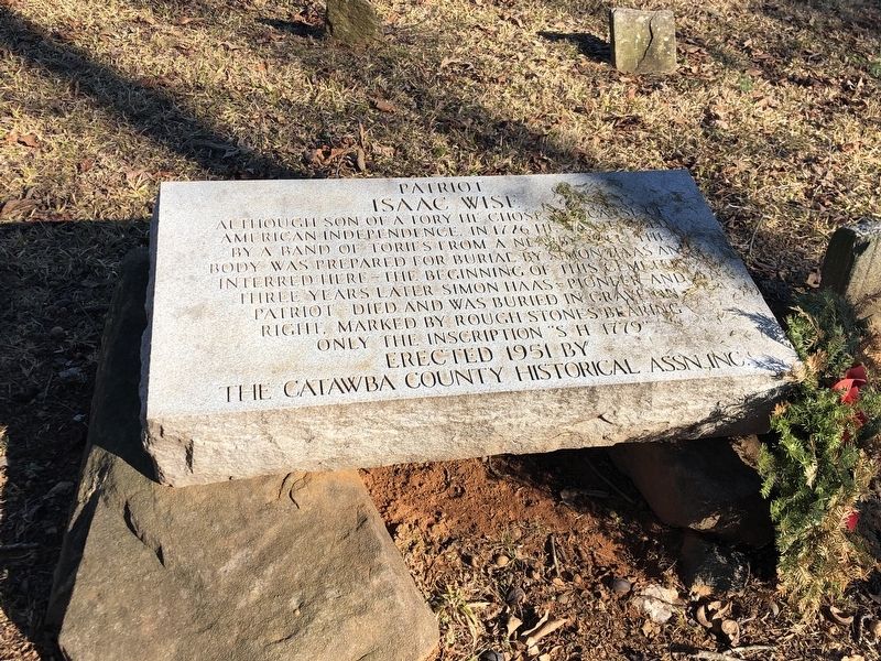 Patriot Isaac Wise Marker. Click for full size. Patriot Isaac Wise Marker image. Click for full size.