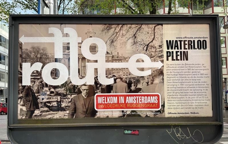 Waterlooplein side of marker. Click for full size. Waterlooplein side of marker image. Click for full size.