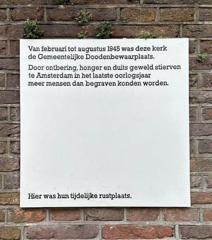 Municipal Morgue Marker image. Click for full size.