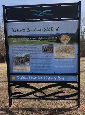 The North Carolina Gold Rush side of marker image. Click for full size.