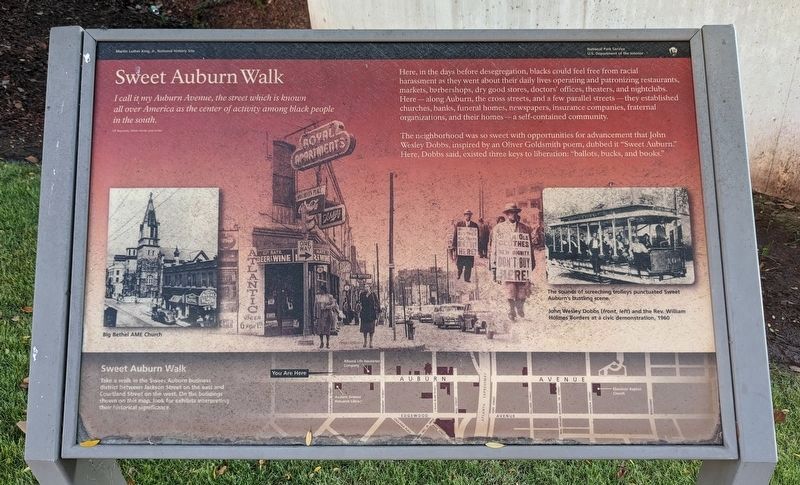 Sweet Auburn Walk Marker image. Click for full size.