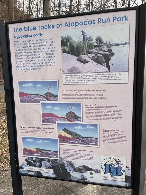 The blue rocks of Alapocas Run Park Marker image. Click for full size.