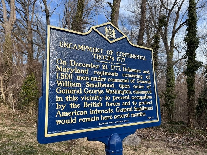 Encampment of Continental Troops 1777 Marker. Click for full size. Encampment of Continental Troops 1777 Marker image. Click for full size.