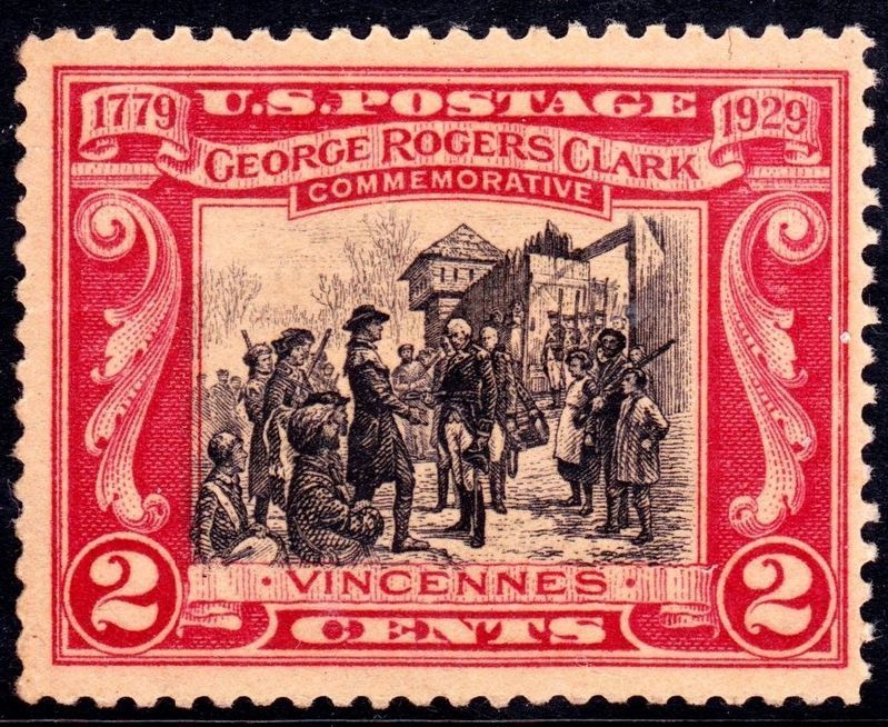 George Rogers Clark recapturing Fort Sackville at the Battle of Vincennes image. Click for full size.