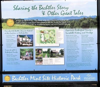 Sharing the Bechtler Story & Other Great Tales side of marker. Click for full size. Sharing the Bechtler Story & Other Great Tales side of marker image. Click for full size.