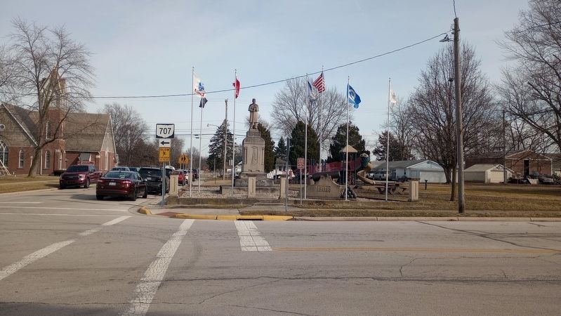 Union Township Civil War Memorial image. Click for full size.