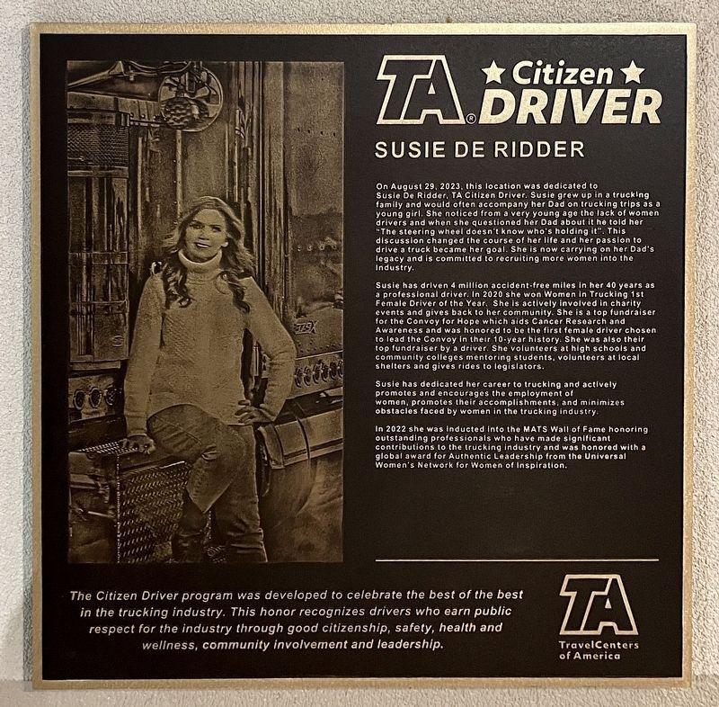 Susie De Ridder Marker image. Click for full size.