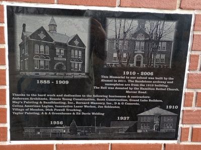 Mendon-Union Township School Memorial Marker image. Click for full size.