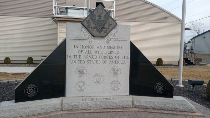 American Legion Post No. 470 Veterans Memorial Marker, Side One image. Click for full size.