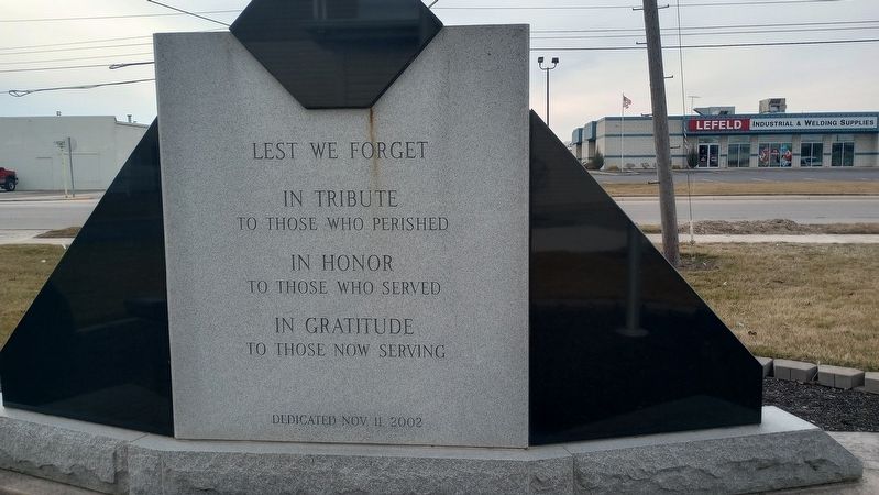 American Legion Post No. 470 Veterans Memorial Marker, Side Two image. Click for full size.