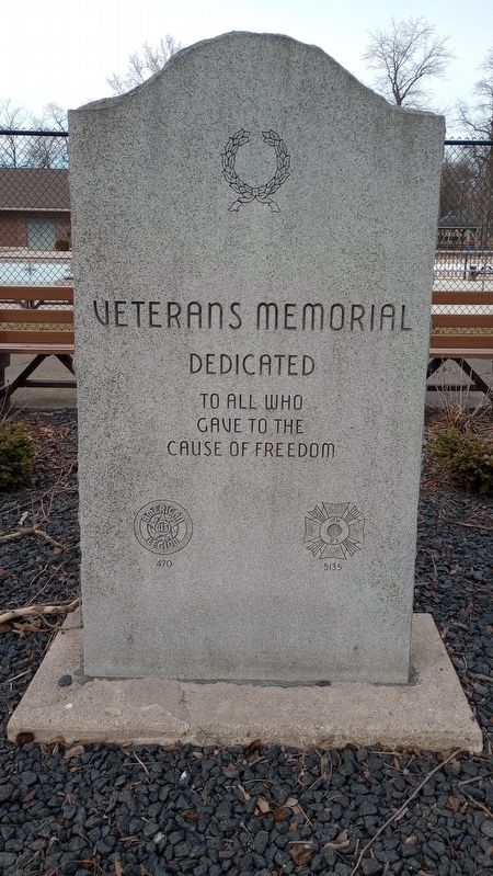 Coldwater Veterans Memorial Marker, Side One image. Click for full size.