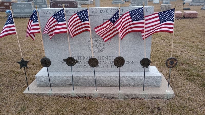 Saint Elizabeth Cemetery Veterans Memorial Marker image. Click for full size.