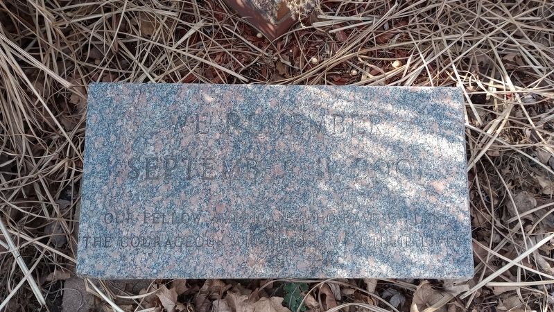 Marshall County 9-11 Memorial Marker. Click for full size. Marshall County 9-11 Memorial Marker image. Click for full size.