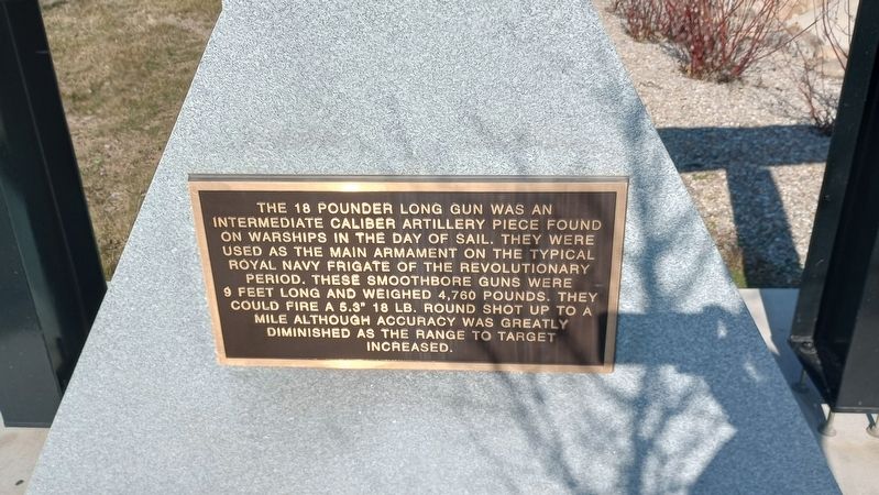 The 18 Pounder Long Gun Marker image. Click for full size.