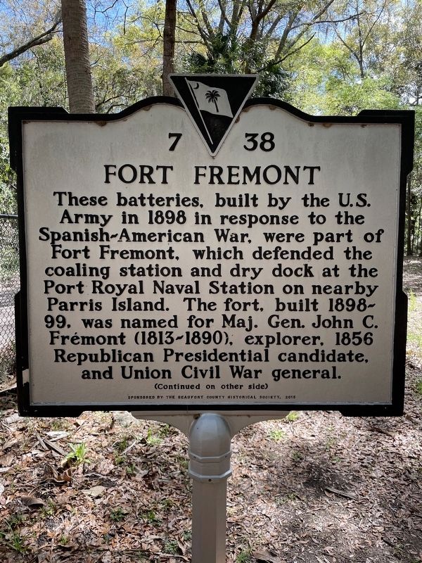Fort Fremont Marker, Side One image. Click for full size.