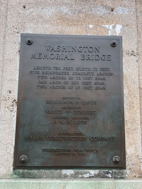 Washington Street Bridge Marker image. Click for full size.