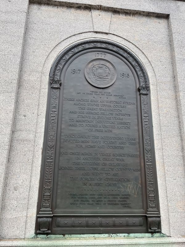 Washington Street Bridge Marker image. Click for full size.