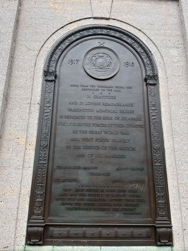 Washington Street Bridge Marker image. Click for full size.
