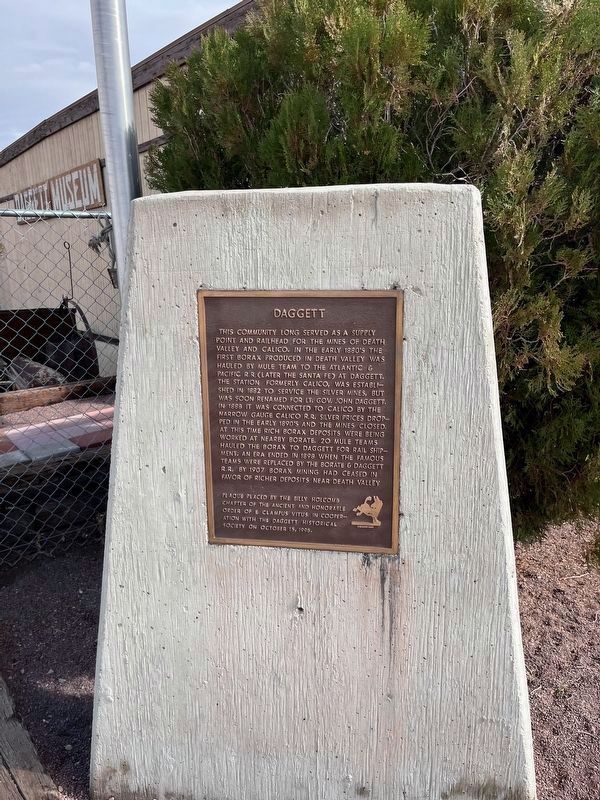 Daggett Marker image. Click for full size.