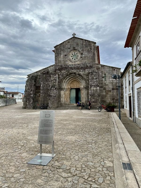 Igreja de S. Pedro de Rates / Church of San Pedro of Rates and Marker image. Click for full size.