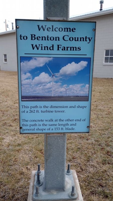 Benton County Wind Corridor Kiosk Marker. Click for full size. Benton County Wind Corridor Kiosk Marker image. Click for full size.