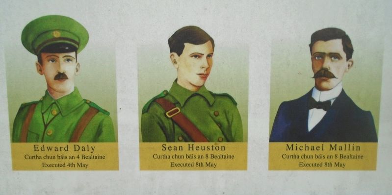 Executed Leaders of the 1916 Rising on Marker image. Click for full size.