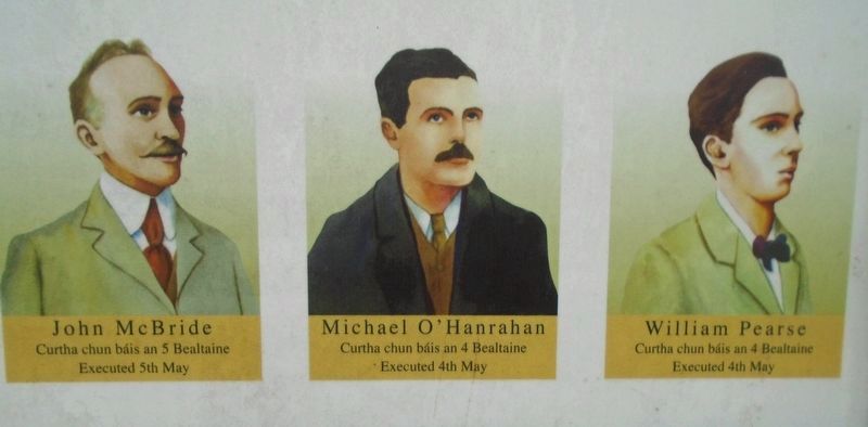 Executed Leaders of the 1916 Rising on Marker image. Click for full size.