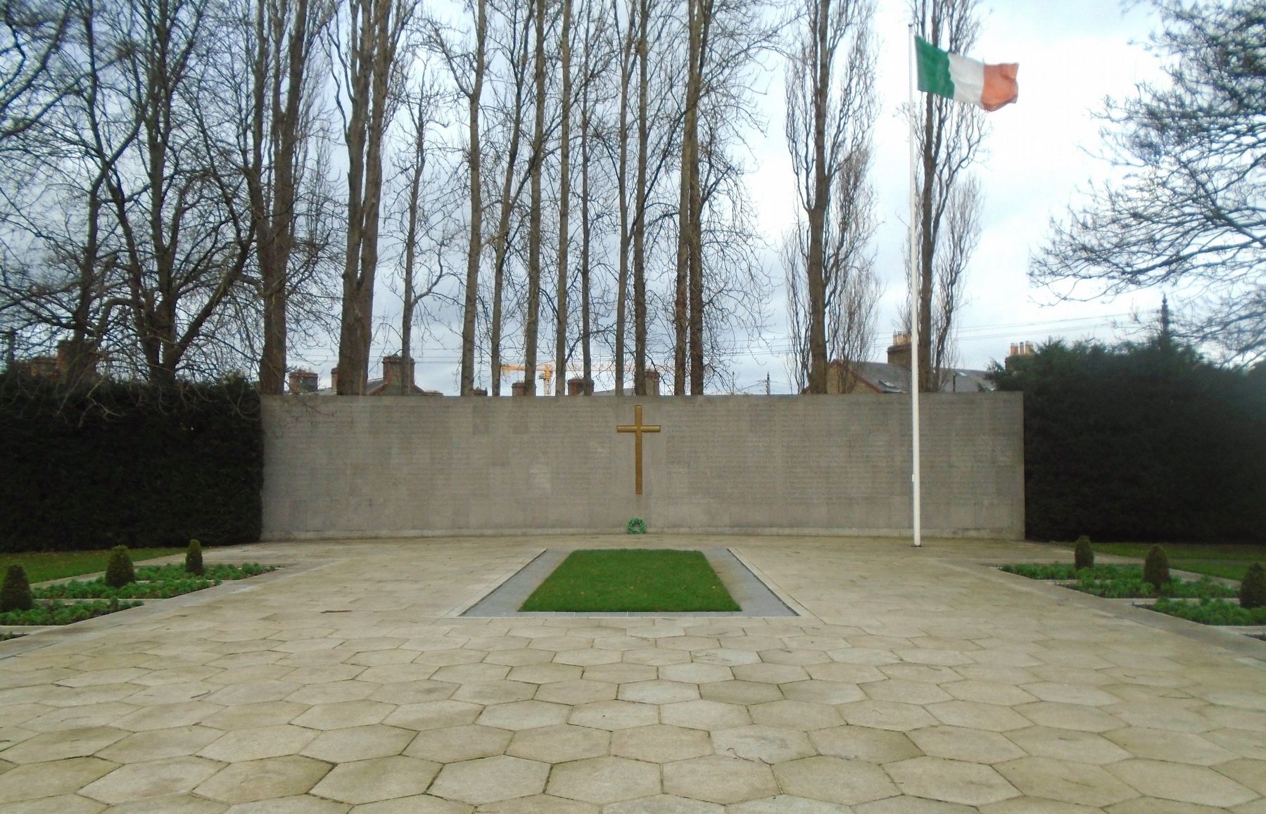 The 1916 Rising Memorial Area, Burial Plot, and Proclamation image. Click for full size.