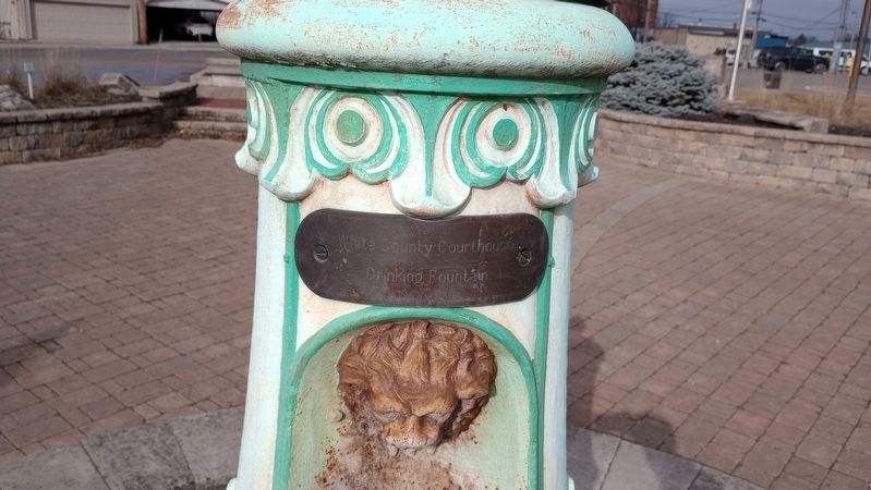 Courthouse Cast Iron Drinking Fountain Marker image. Click for full size.