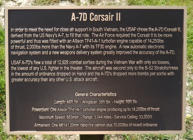 A-7D Corsair II Marker image. Click for full size.