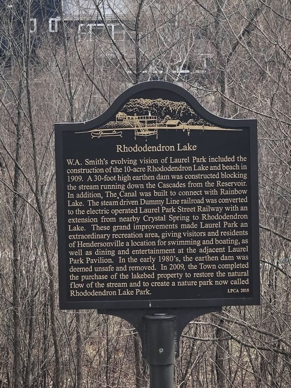 Rhododendron Lake Marker image. Click for full size.