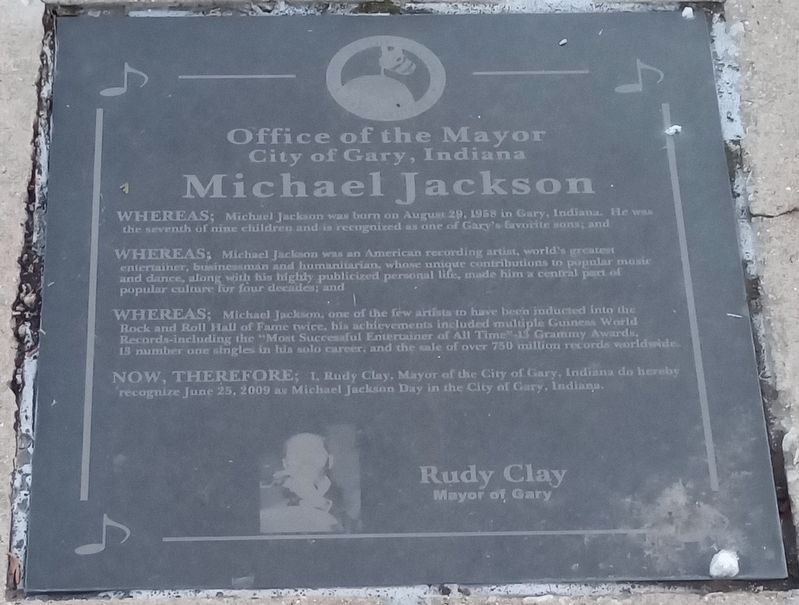 Michael Jackson Marker image. Click for full size.