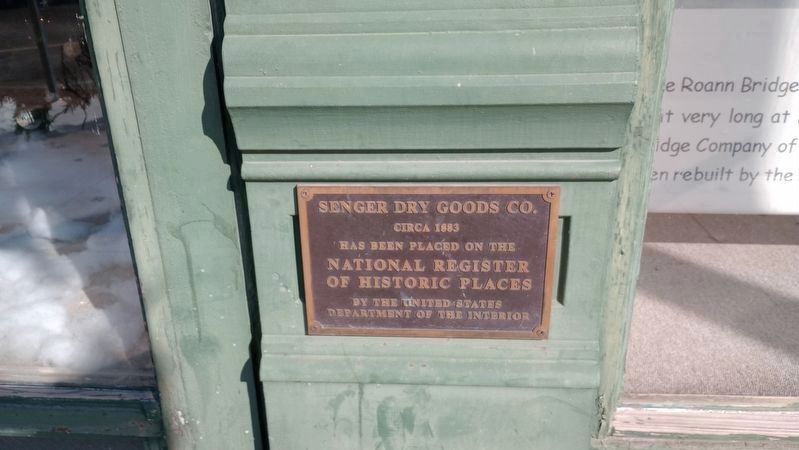 Brownell Block/Senger Dry Goods Company Building Marker. Click for more information. Brownell Block/Senger Dry Goods Company Building Marker image. Click for more information.