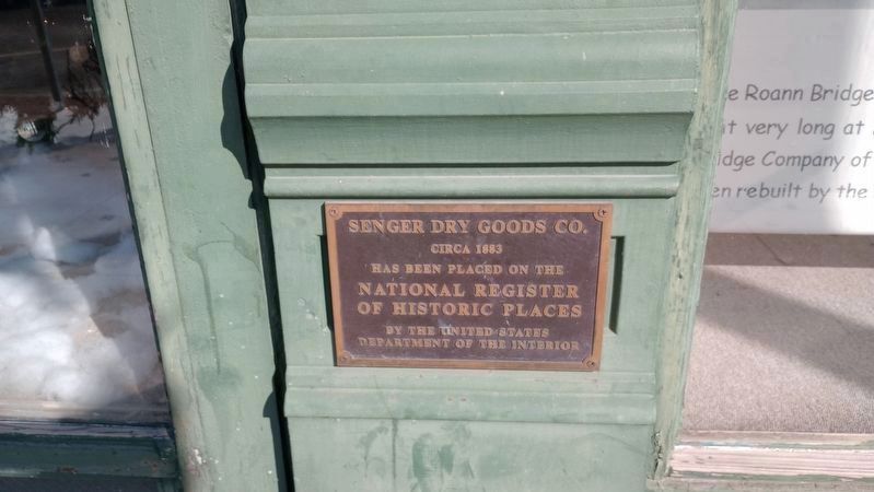 Brownell Block/Senger Dry Goods Company Building Marker image. Click for more information.