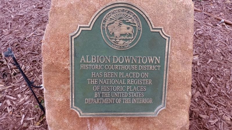 Albion Courthouse Square Historic District Marker image. Click for more information.