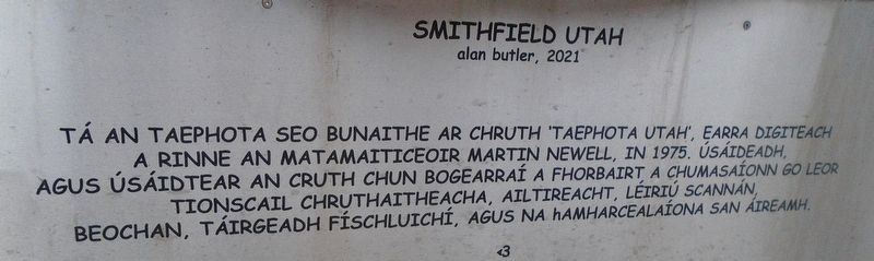 Smithfield Utah Marker (Gaelic) image. Click for full size.