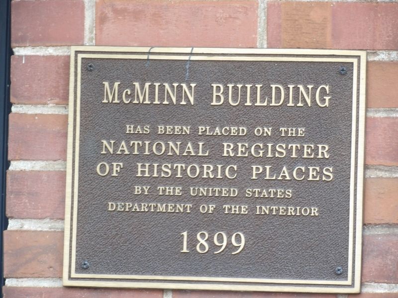 McMinn Building Marker image. Click for full size.