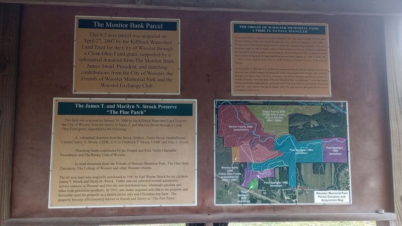 The Origin Of Wooster Memorial Park: Marker image. Click for full size.