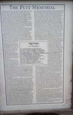 The Putt Memorial Marker image. Click for full size.