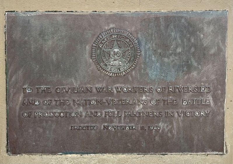 Civilian War Workers Memorial. Click for full size. Civilian War Workers Memorial image. Click for full size.