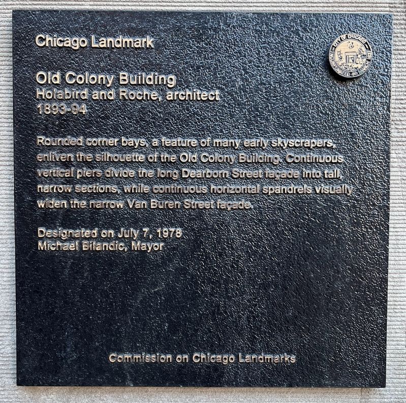 Old Colony Building Marker image. Click for full size.