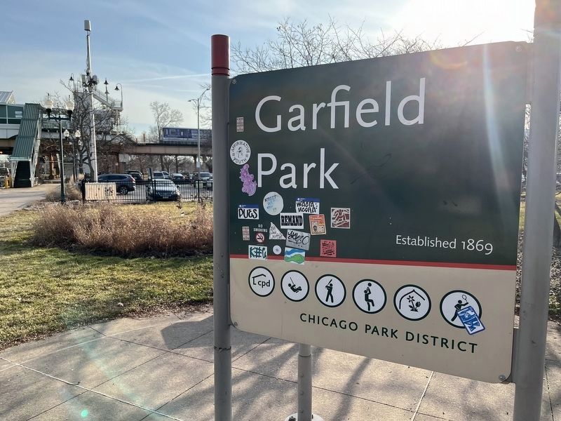 Garfield Park sign front image. Click for full size.