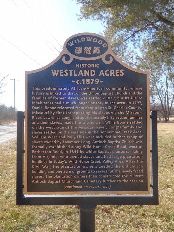 Historic Westland Acres Marker image. Click for full size.