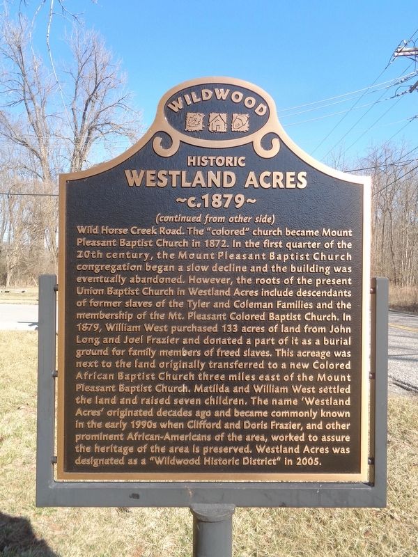 Historic Westland Acres Marker image. Click for full size.
