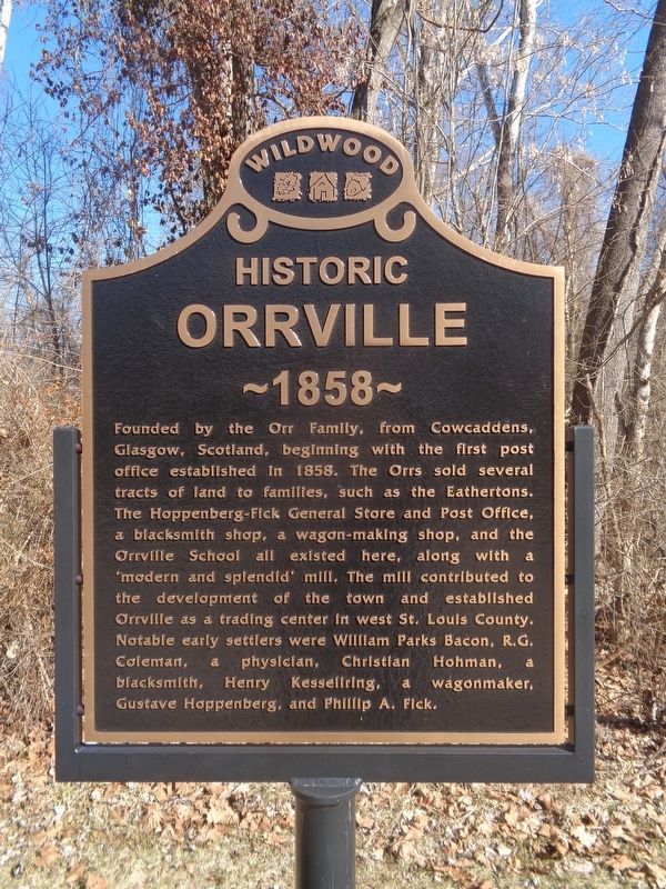 Historic Orrville Marker image. Click for full size.