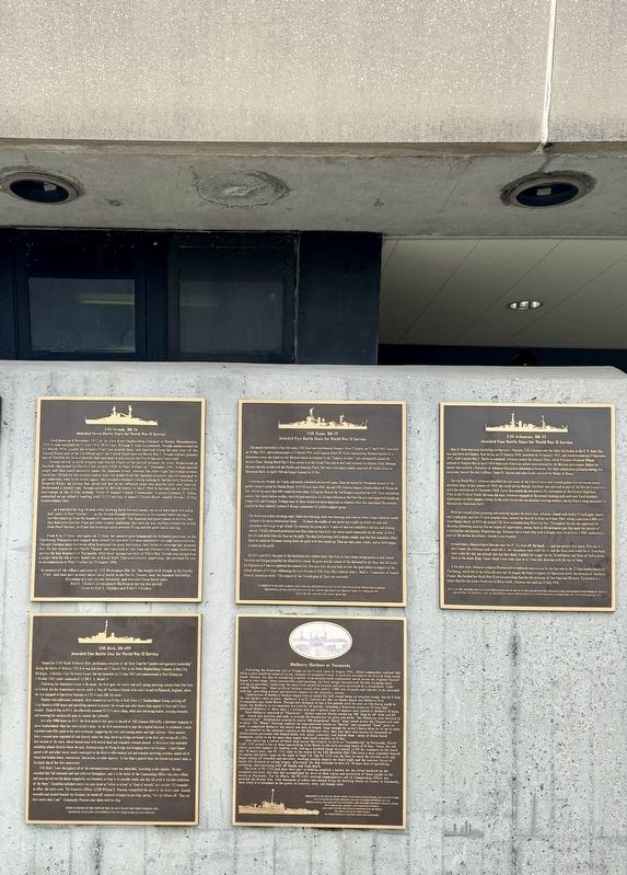 Mulberry Harbors at Normandy Marker (bottom middle) image. Click for full size.