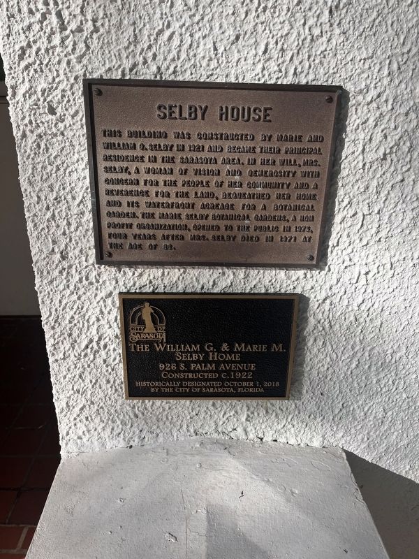 Selby House Marker image. Click for full size.