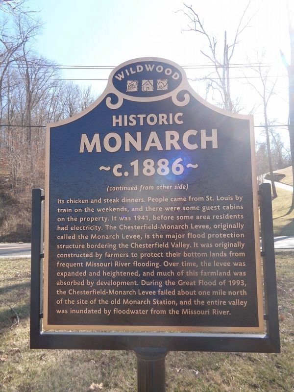 Historic Monarch Marker Reverse image. Click for full size.